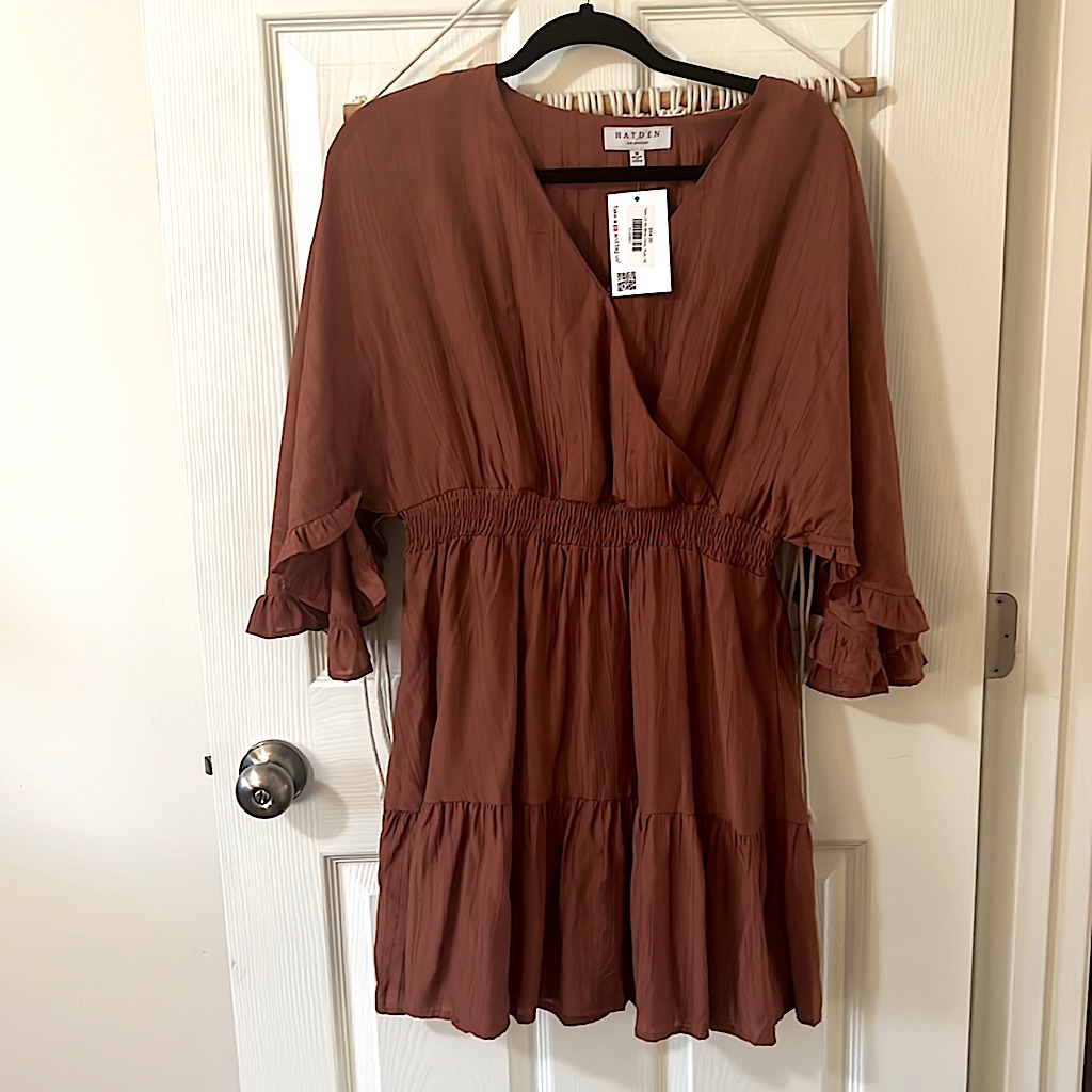 Women’s Hayden Of Los Angeles Brown Tone Batwing Sleeve Blouse